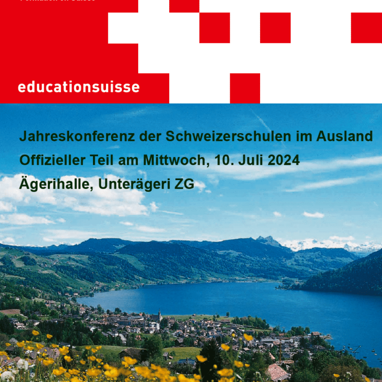 Jahreskonferenz der Schweizerschulen im Ausland Programm 2024